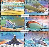 *Známky Alderney 2003 Lietadlá séria MNH - Kliknutím na obrázok zatvorte -